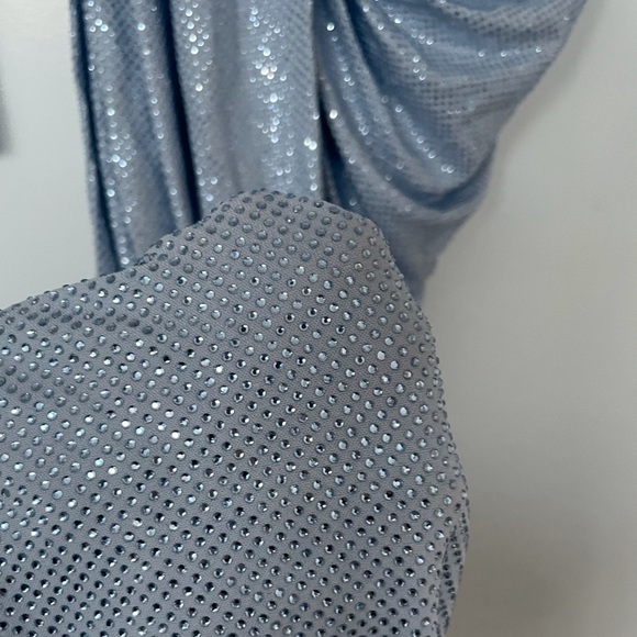 ❌SOLD❌ALEXANDRE VAUTHIER Draped Crystal Embellished Stretch Jersey Mini Dress - Picture 5 of 12